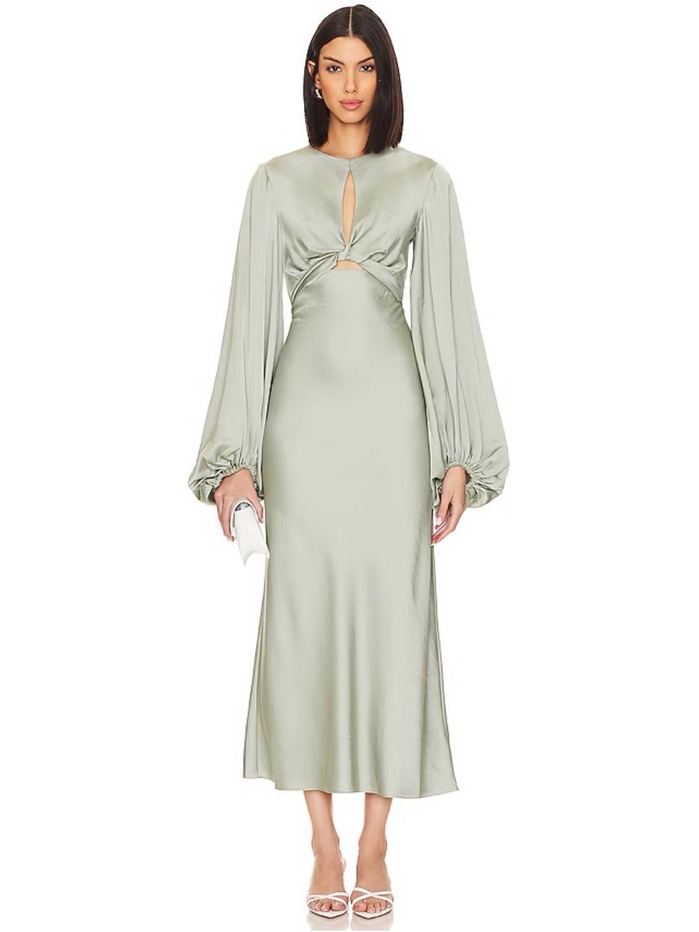 Significant Other Demi Long-Sleeve Maxi Dress Green 4